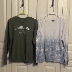(2) LimeLife by Alcone Sweatshirts